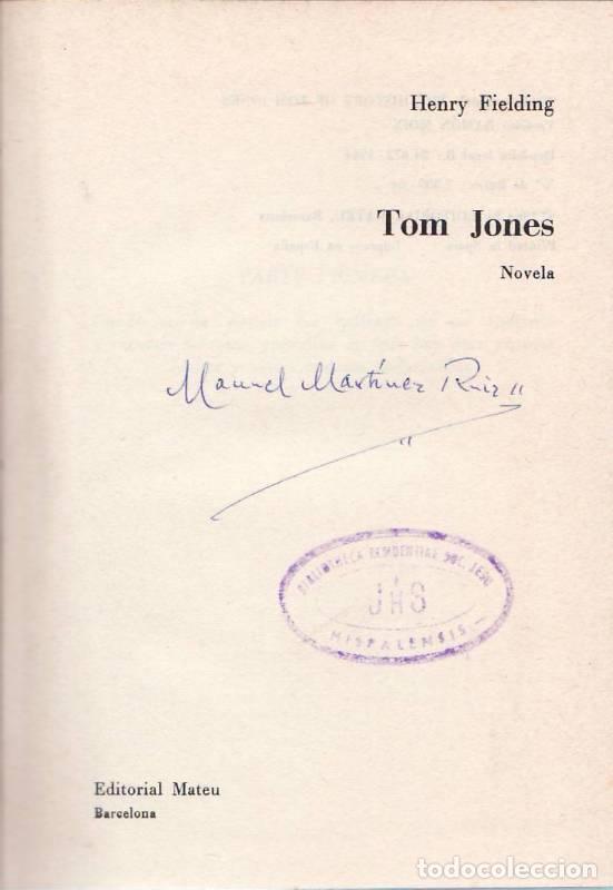 Libros: FIELDING, Henry.- - Tom Jones. - Foto 1