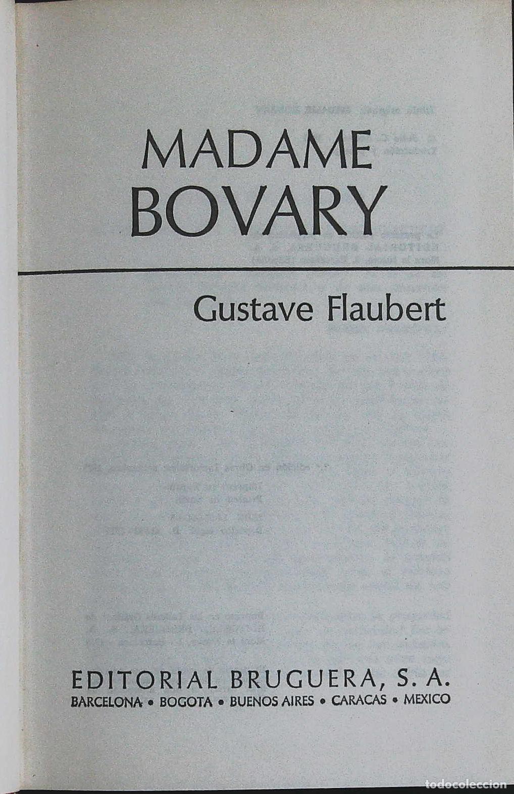 Libros: FLAUBERT, Gustave.- - Madame Bovary. - Foto 1