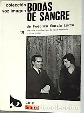 Libros: GARC&Iacute;A LORCA, Federico.- - BODAS DE SANGRE. - Foto 1