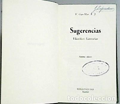 Libros: GAR-MAR, Vicente.- - Sugerencias. - Foto 1