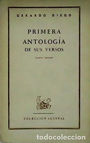 Libros: GERARDO, Diego.- - Primera antolog&iacute;a de sus versos. - Foto 1
