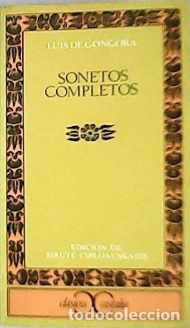 Libros: GONGORA, Luis DE.- - Sonetos Completos. - Foto 1