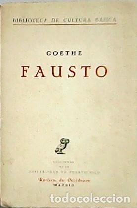 Libros: GOETHE. - Fausto. - Foto 1