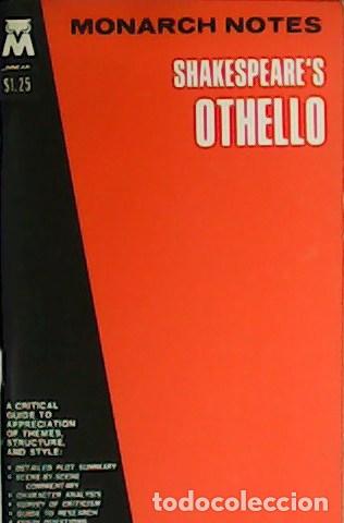 Libros: GRACE, William J.- - Monarch Notes Shakespeare&acute;s Othello. - Foto 1