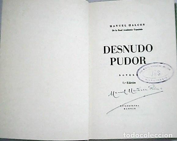 Libros: HALC&Oacute;N, Manuel.- - Desnudo pudor. - Foto 1