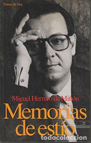 Libros: HERRERO DE MI&Oacute;N, Miguel.- - Memorias de est&iacute;o. - Foto 1
