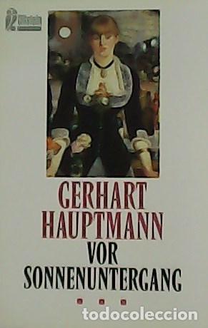 Libros: HAUPTMANN, Gerhart.- - Vor sonnenuntergang. - Foto 1