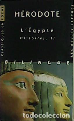 Libros: H&Eacute;RODOTE.- - L&acute; &Eacute;gypte. Histoires, II. Biling&uuml;e. - Foto 1