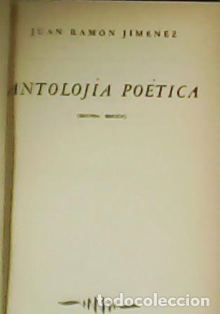 Libros: JIM&Eacute;NEZ, Juan Ram&oacute;n.- - Antoloj&iacute;a po&eacute;tica. - Foto 1