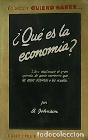 Libros: JOHNSON, A.- - &iquest;Qu&eacute; es la econom&iacute;a?. - Foto 1