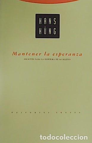 Libros: K&Uuml;NG, Hans.- - Mantener la esperanza. - Foto 1