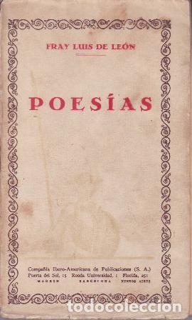 Libros: LE&Oacute;N, Fray Luis de.- - Poes&iacute;as. - Foto 1