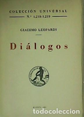 Libros: LEOPARDI, Giacomo.- - Di&aacute;logos. - Foto 1