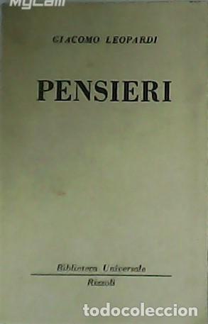 Libros: LEOPARDI, Giacomo.- - Pensieri. - Foto 1