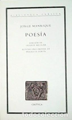 Libros: MANRIQUE, Jorge de.- - Poes&iacute;a. - Foto 1