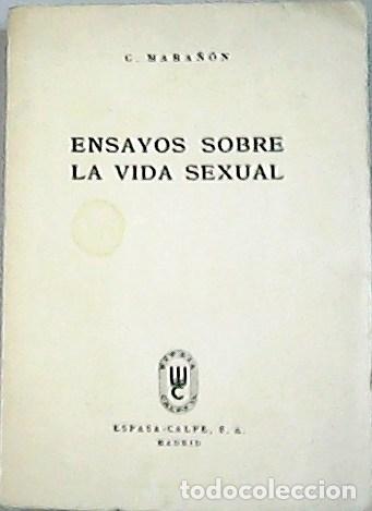 Libros: MARA&Ntilde;&Oacute;N, Gregorio.- - Ensayos sobre la vida sexual. - Foto 1