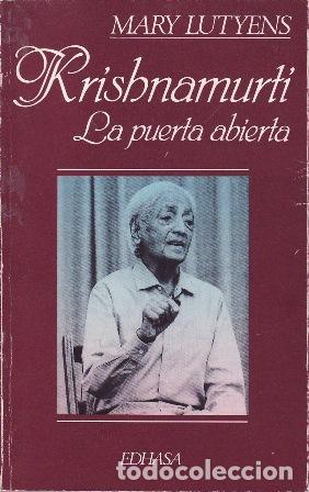 Libros: LUTYENS, Mary.- - Krishnamurti. La puerta abierta. - Foto 1