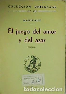 Libros: MARIVAUX.- - El juego del amor y del azar. - Foto 1