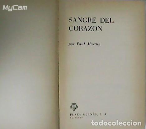Libros: MARTIN, Paul.- - Sangre del coraz&oacute;n. - Foto 1