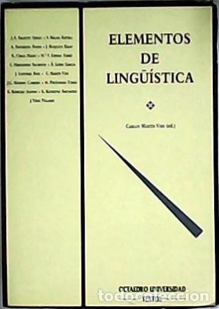 Libros: MART&Iacute;N VIDE, Carlos.- - Elementos de ling&uuml;&iacute;stica. - Foto 1