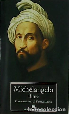 Libros: MICHELANGELO.- - Rime. Con uno scritto di Thomas Mann. - Foto 1