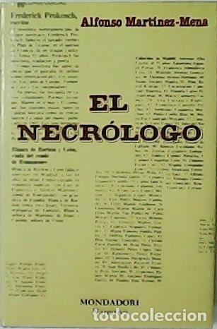 Libros: MART&Iacute;NEZ-MENA, Alfonso.- - El necr&oacute;logo. - Foto 1