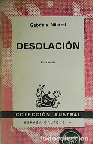 Libros: MISTRAL, Gabriela.- - Desolaci&oacute;n. - Foto 1