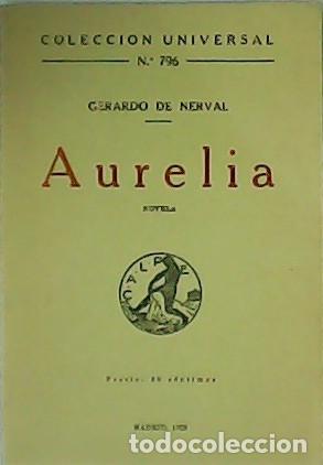 Libros: NERVAL, Gerardo de.- - Aurelia. - Foto 1