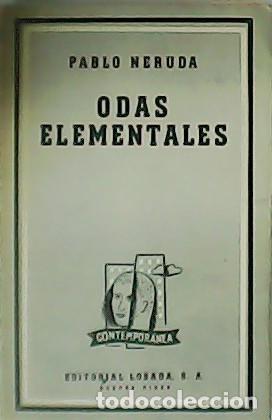 Libros: NERUDA, Pablo.- - Odas elementales. - Foto 1