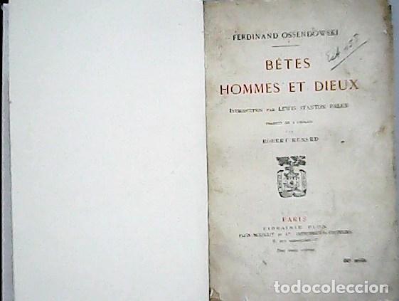Libros: OSSENDOWSKI, Ferdinand.- - Betes. - Foto 1