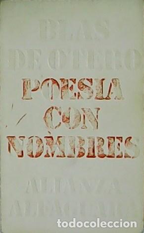 Libros: OTERO, Blas de.- - Poes&iacute;a con nombres. - Foto 1