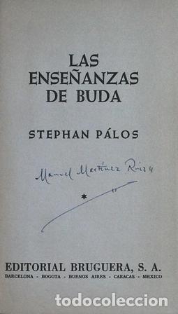 Libros: PALOS Stephan.- - Las ense&ntilde;anzas de Buda. - Foto 1