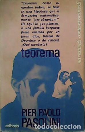 Libros: PASOLINI, Pier Paolo.- - Teorema. - Foto 1