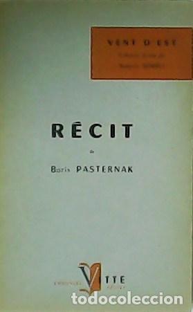 Libros: PASTERNAK, Boris.- - R&eacute;cit. - Foto 1