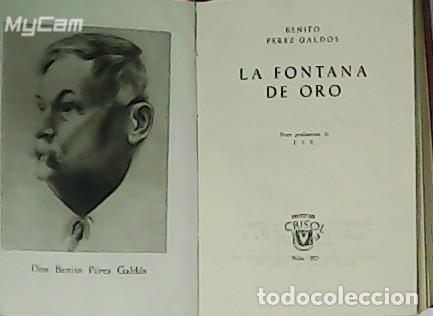 Libros: PEREZ GALD&Oacute;S, Benito.- - La Fontana de Oro. - Foto 1