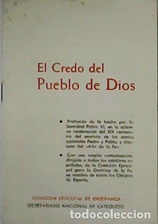 Libros: PABLO VI.- - El Credo del Pueblo de Dios. - Foto 1