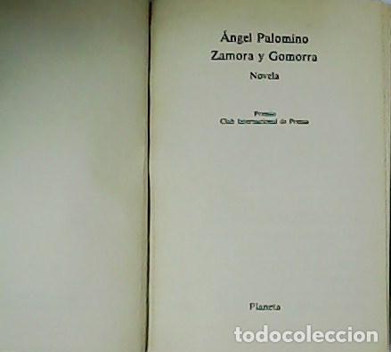 Libri di seconda mano: PALOMINO, &Aacute;ngel.- - Zamora y Gomorra.