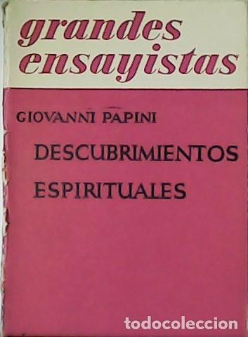 Libros: PAPINI, Giovanni.- - Descubrimientos espirituales. - Foto 1