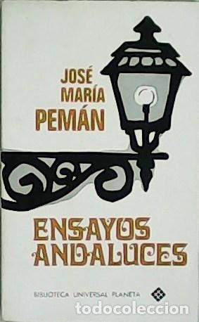 Libros: PEM&Aacute;N, Jos&eacute; Mar&iacute;a.- - Ensayos andaluces. - Foto 1