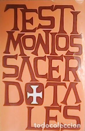 Libros: PRADO FLORES, Jos&eacute; H.- - Testimonios Sacerdotales. - Foto 1