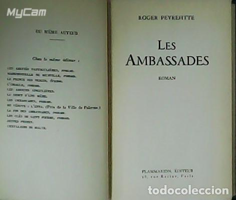 Libros: PEYREFITTE, Roger.- - Les Ambassades. Roman. - Foto 1