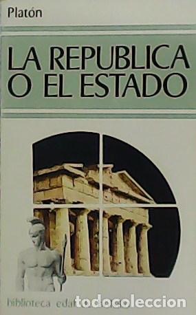 Libros: PLAT&Oacute;N.- - La Rep&uacute;blica o el Estado - Foto 1