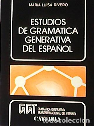 Libros: RIVERA, Mar&iacute;a Luisa.- - Estudios de gram&aacute;tica generativa del espa&ntilde;ol. - Foto 1