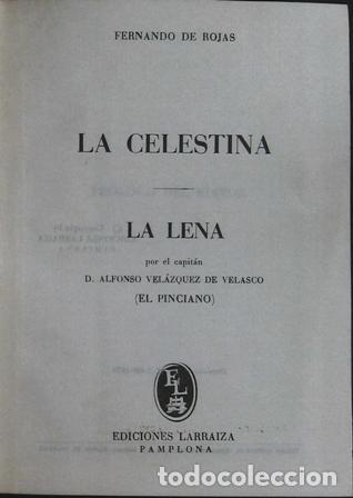 Libros: ROJAS, Fernando de.- - La celestina. La Lena. - Foto 1
