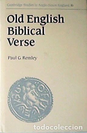 Libros: REMLEY, Paul G.- - Old English Biblical Verse. - Foto 1