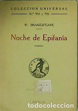 Libros: SHAKESPEARE, William.- - Noche de Epifan&iacute;a. Comedia. - Foto 1