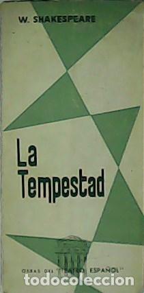Libros: SHAKESPEARE.- - La tempestad. Adaptaci&oacute;n de Jos&eacute; Hierro. Teatro. - Foto 1