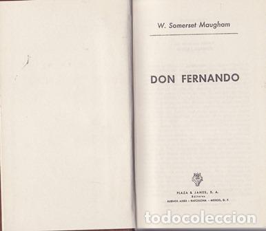 Libros: SOMERSET MAUGHAM, W.- - Don Fernando. - Foto 1