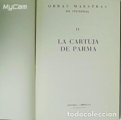 Libros: STENDHAL.- - La Cartuja de Parma. - Foto 1