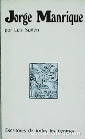 Libros: SU&Ntilde;&Eacute;N, Luis.- - Jorge Manrique. - Foto 1